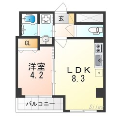 アヴァンス エバー 中三国ヶ丘の物件間取画像